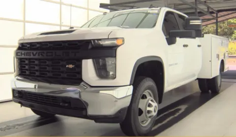 White 2021 Chevrolet Silverado 3500HD CC 2WD Crew Cab 177" WB, 60" CA Work Truck for sale in Dayton, OH