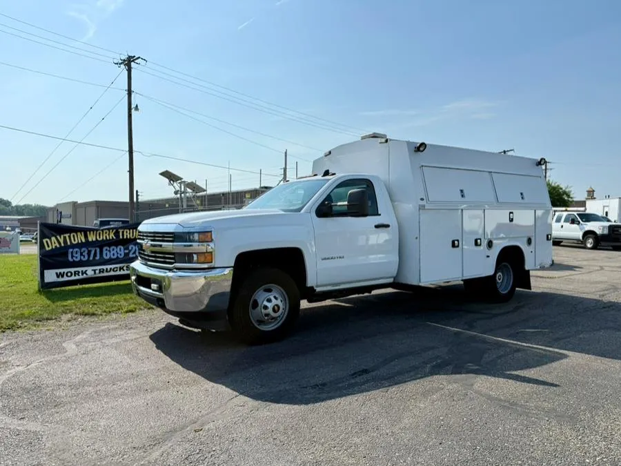 White 2016 Chevrolet Silverado 3500HD 2WD Reg Cab 162" WB, 83.58" CA WT for sale in Dayton, OH