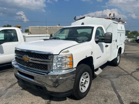 White 2012 Chevrolet Silverado 3500HD 2WD Reg Cab 133.7" Work Truck for sale in Dayton, OH