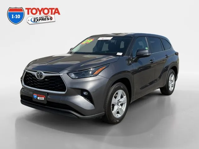 Gray 2024 Toyota Highlander LE for sale in Indio, CA