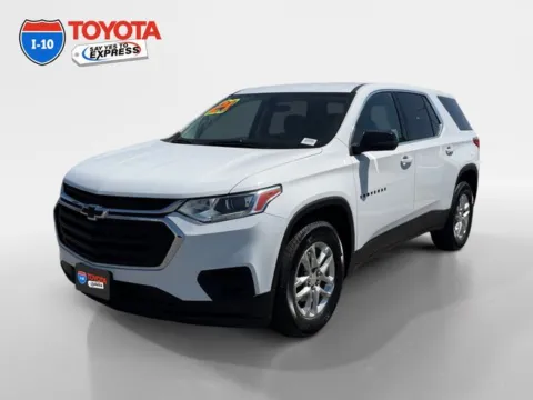 White 2021 Chevrolet Traverse LS for sale in Indio, CA