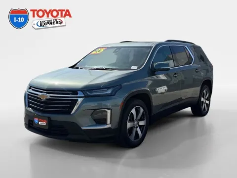 Silver 2023 Chevrolet Traverse LT Leather for sale in Indio, CA