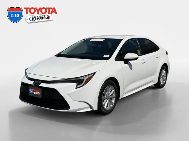 White 2024 Toyota Corolla Hybrid LE for sale in Indio, CA