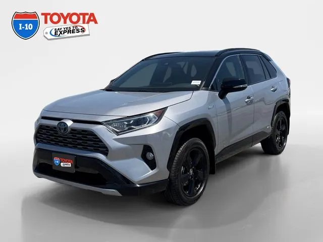 Black 2021 Toyota RAV4 Hybrid XSE for sale in Indio, CA