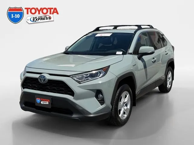 Gray 2021 Toyota RAV4 Hybrid XLE for sale in Indio, CA