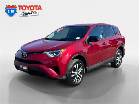 Red 2018 Toyota RAV4 LE for sale in Indio, CA