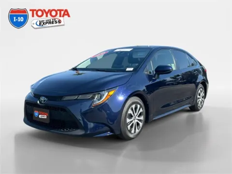 Blue 2022 Toyota Corolla Hybrid LE for sale in Indio, CA