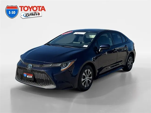 Blue 2022 Toyota Corolla Hybrid LE for sale in Indio, CA