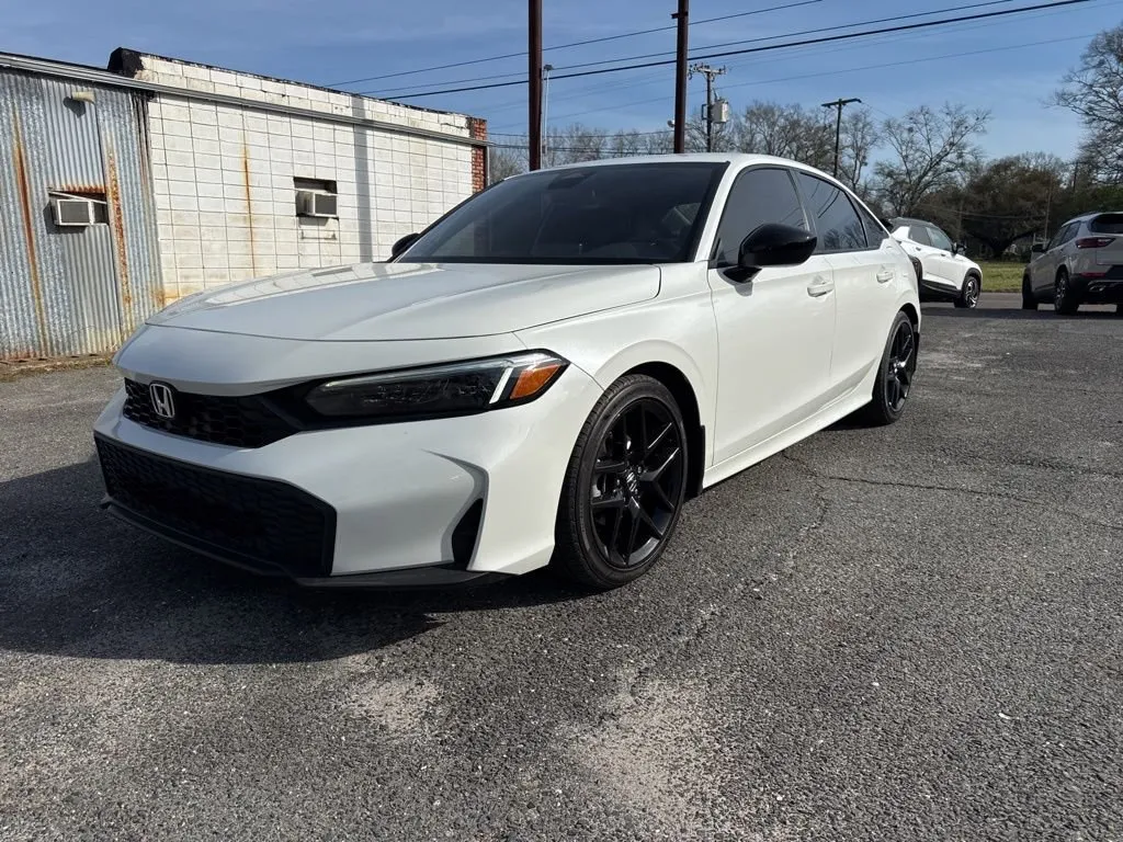 White 2025 Honda Civic Sedan Sport for sale in DeRidder, LA