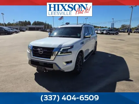 White 2023 Nissan Armada Platinum for sale in Leesville, LA