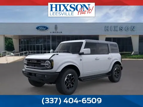 White 2025 Ford Bronco Outer Banks for sale in Leesville, LA