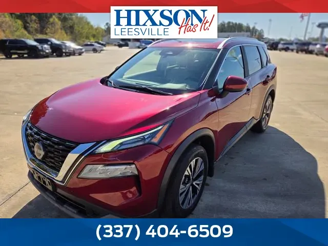 Red 2023 Nissan Rogue SV for sale in Leesville, LA
