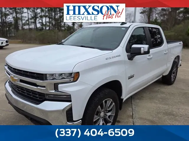White 2021 Chevrolet Silverado 1500 LT for sale in Leesville, LA