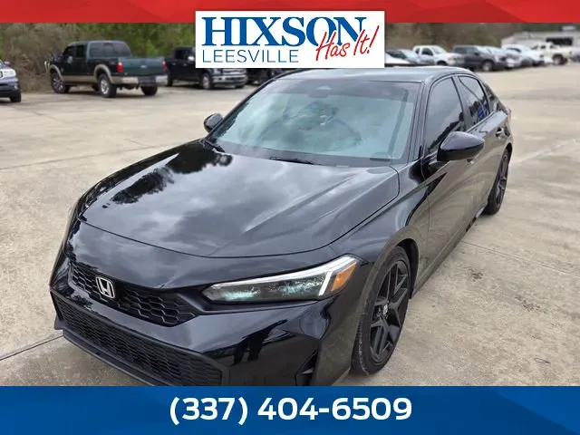 Black 2025 Honda Civic Sedan Sport for sale in Leesville, LA