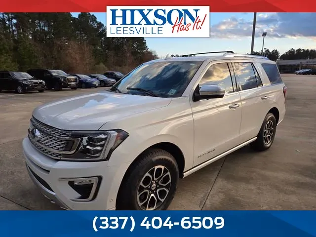 White 2020 Ford Expedition Platinum for sale in Leesville, LA
