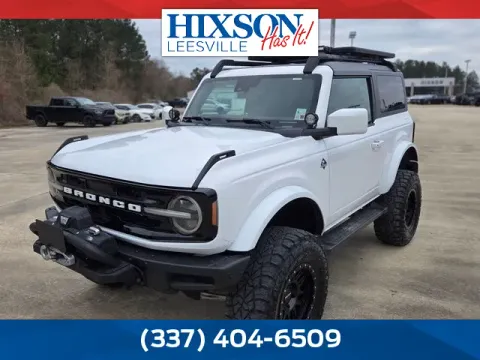 White 2021 Ford Bronco Outer Banks for sale in Leesville, LA