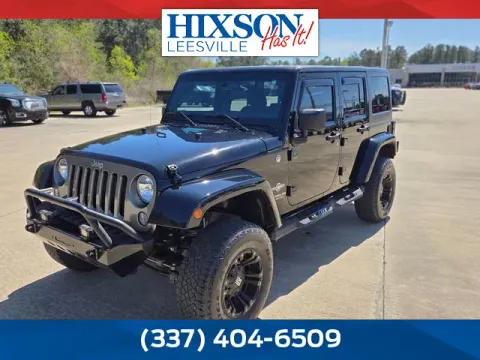 Black 2015 Jeep Wrangler Unlimited Freedom Edition for sale in Leesville, LA