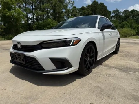 White 2022 Honda Civic Sedan Sport for sale in Leesville, LA