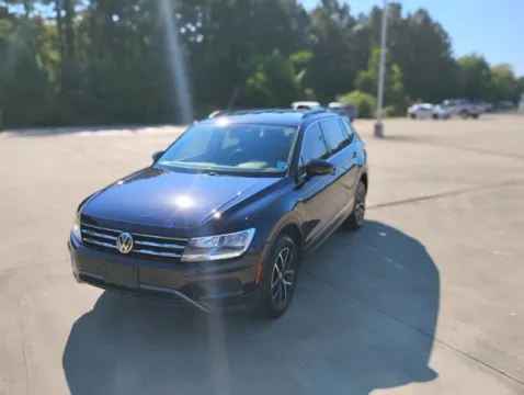 Black 2021 Volkswagen Tiguan SE R-Line Black for sale in Leesville, LA
