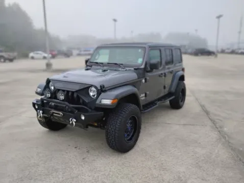 Gray 2021 Jeep Wrangler Unlimited Sport S for sale in Leesville, LA