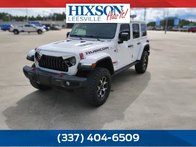 White 2022 Jeep Wrangler Unlimited Rubicon for sale in Leesville, LA