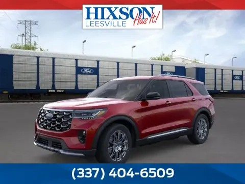 Red 2026 Ford Explorer Platinum for sale in Leesville, LA