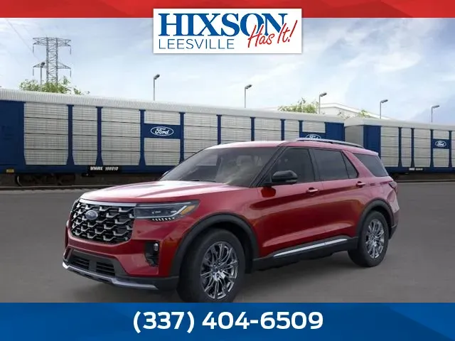 Red 2026 Ford Explorer Platinum for sale in Leesville, LA