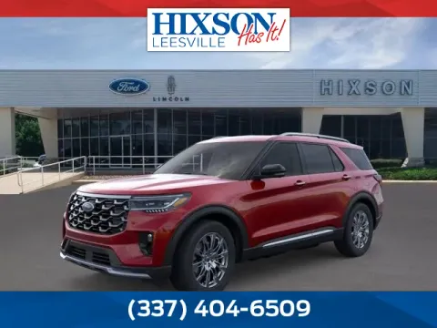 Red 2026 Ford Explorer Platinum for sale in Leesville, LA