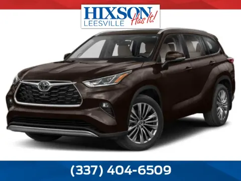 Green 2021 Toyota Highlander Platinum for sale in Leesville, LA