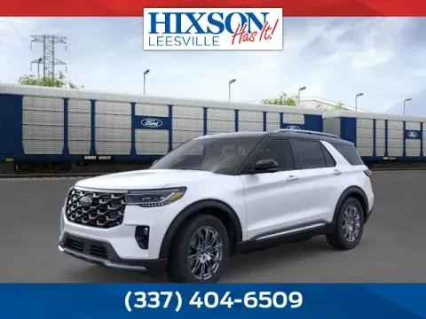 White 2026 Ford Explorer Platinum for sale in Leesville, LA