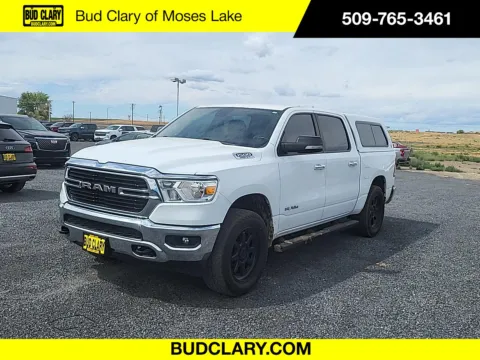 White 2020 RAM 1500 BIG HORN CREW 4X4 for sale in Moses Lake, WA