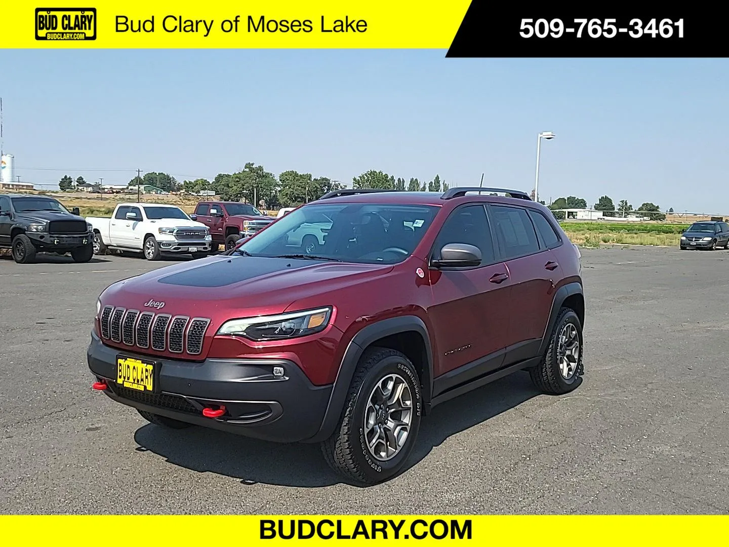 Red 2020 Jeep Cherokee Trailhawk for sale in Moses Lake, WA
