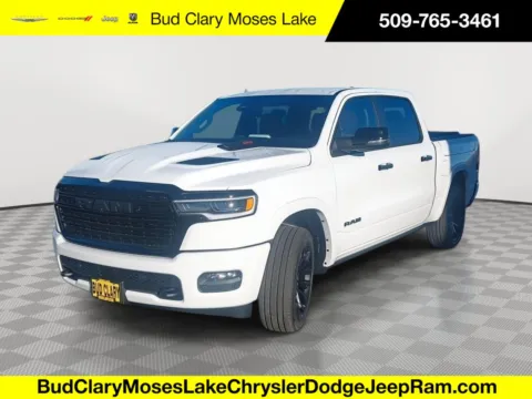 White 2026 Ram 1500 Limited for sale in Moses Lake, WA