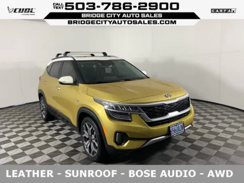 Yellow 2021 Kia Seltos SX for sale in Milwaukie, OR