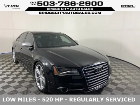 Black 2013 Audi S8 4.0T for sale in Milwaukie, OR
