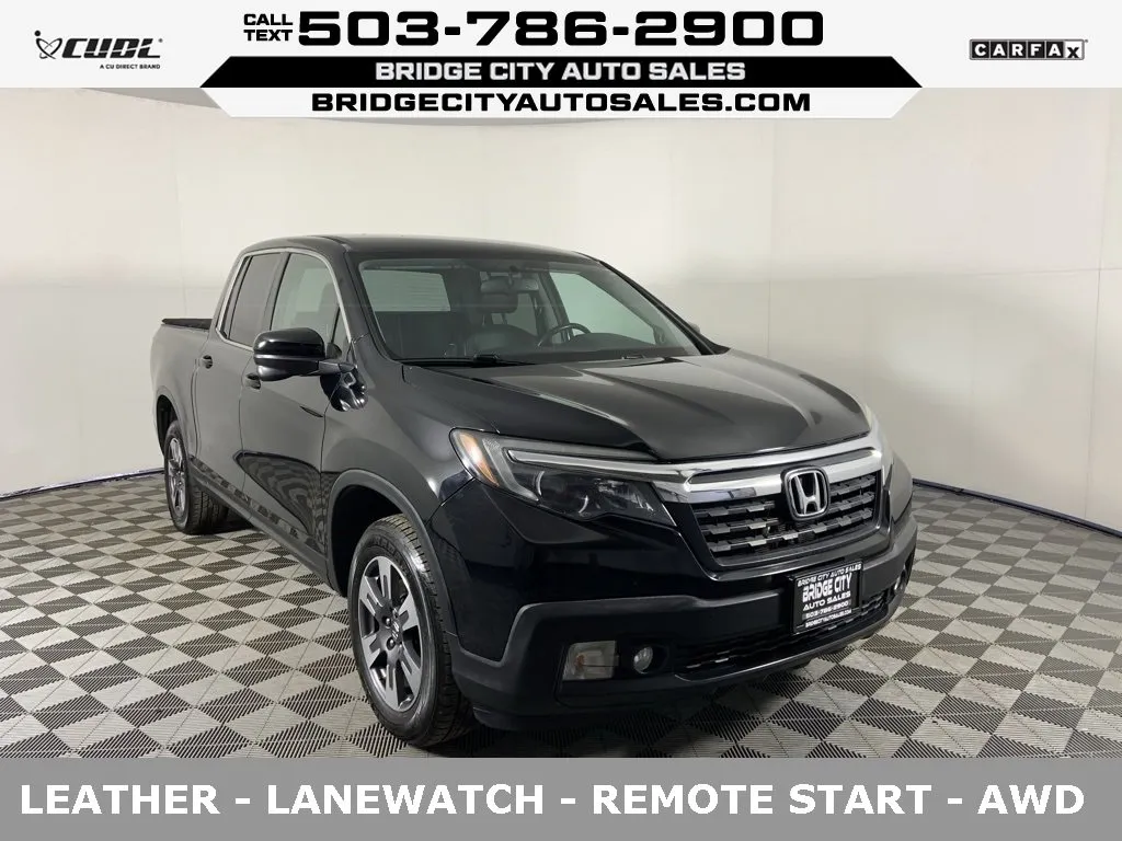 Black 2017 Honda Ridgeline RTL-T for sale in Milwaukie, OR