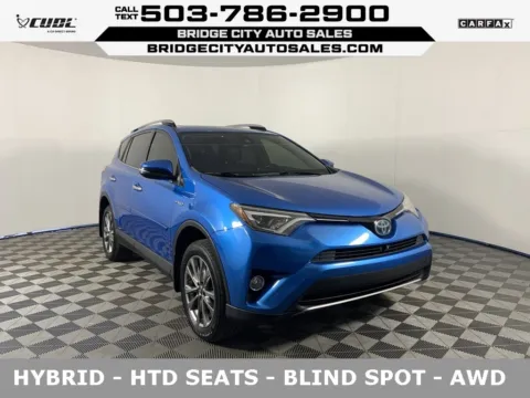 Blue 2018 Toyota RAV4 Hybrid Limited for sale in Milwaukie, OR