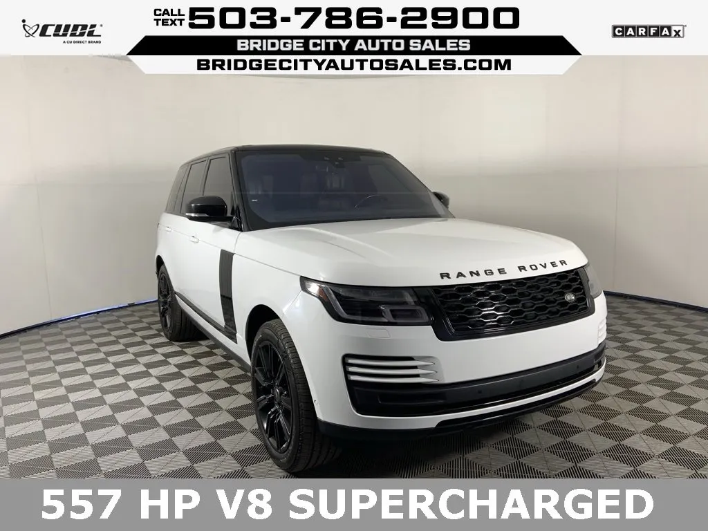 White 2019 Land Rover Range Rover 5.0L V8 Supercharged for sale in Milwaukie, OR