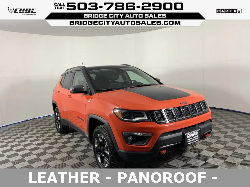 Orange 2018 Jeep Compass Trailhawk for sale in Milwaukie, OR