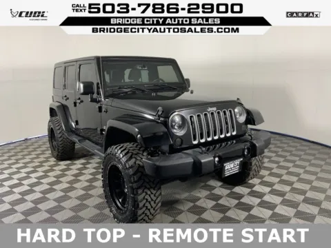 Black 2018 Jeep Wrangler JK Unlimited Sahara for sale in Milwaukie, OR