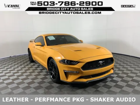 Orange 2018 Ford Mustang EcoBoost Premium for sale in Milwaukie, OR