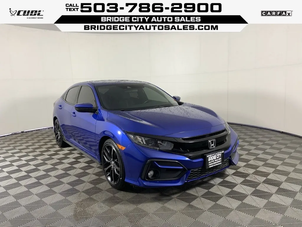 Blue 2020 Honda Civic Hatchback Sport for sale in Milwaukie, OR