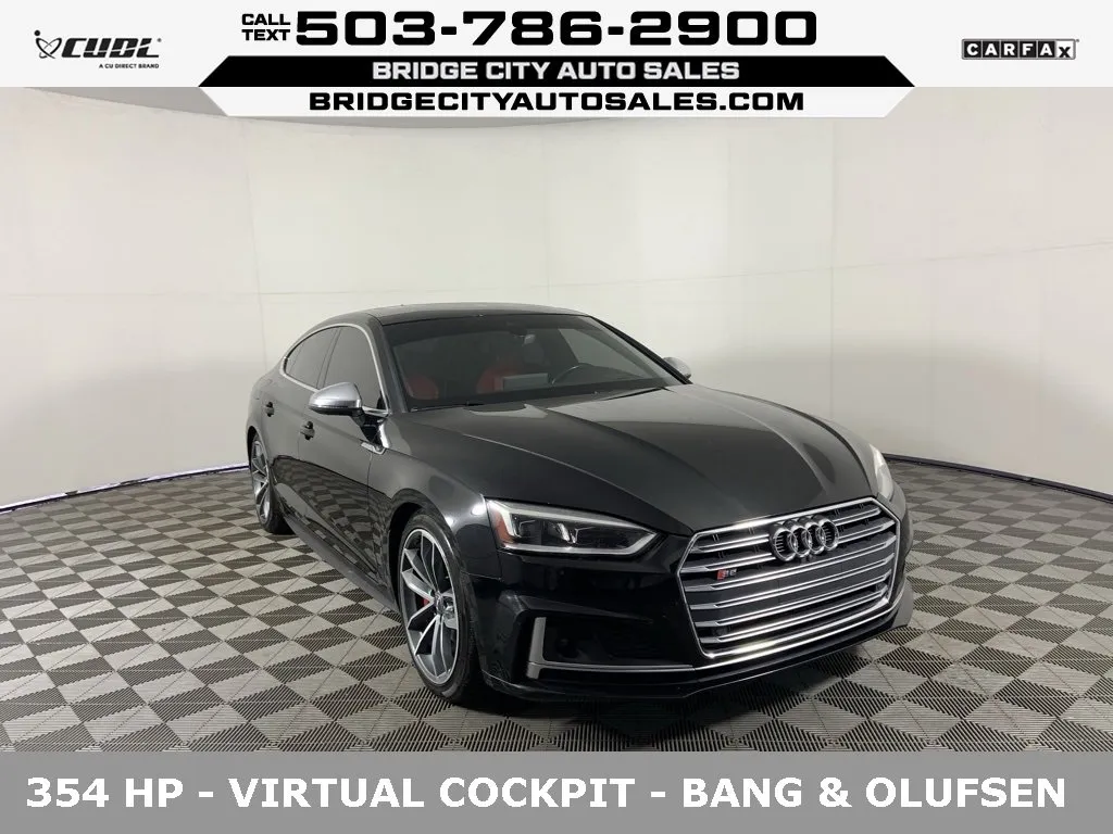Black 2018 Audi S5 Sportback Prestige for sale in Milwaukie, OR