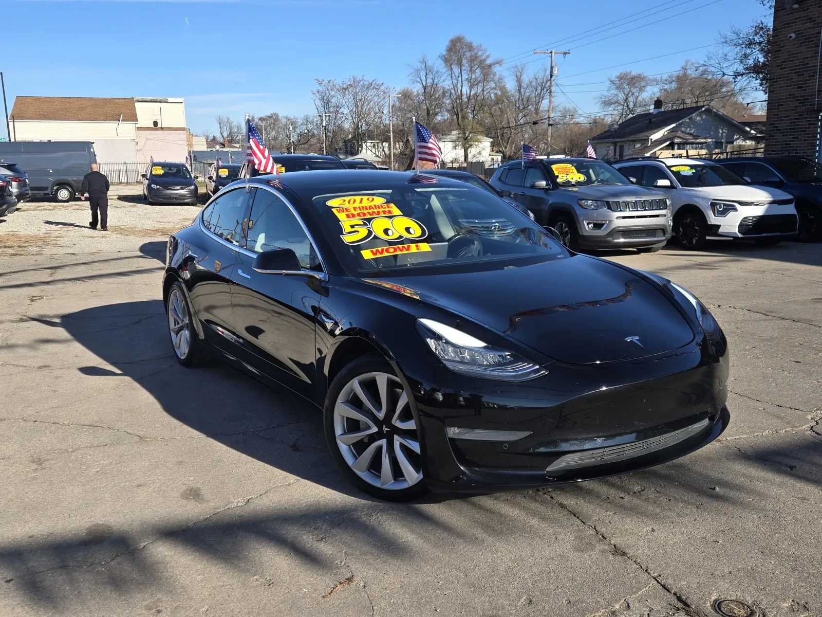 Black 2019 Tesla Model 3 for sale in Gary, IN