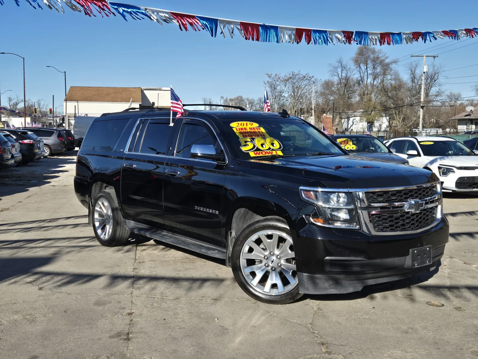 Black 2019 Chevrolet Suburban LT for sale in Gary, IN