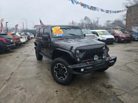 Gray 2016 Jeep Wrangler Unlimited Rubicon for sale in Gary, IN