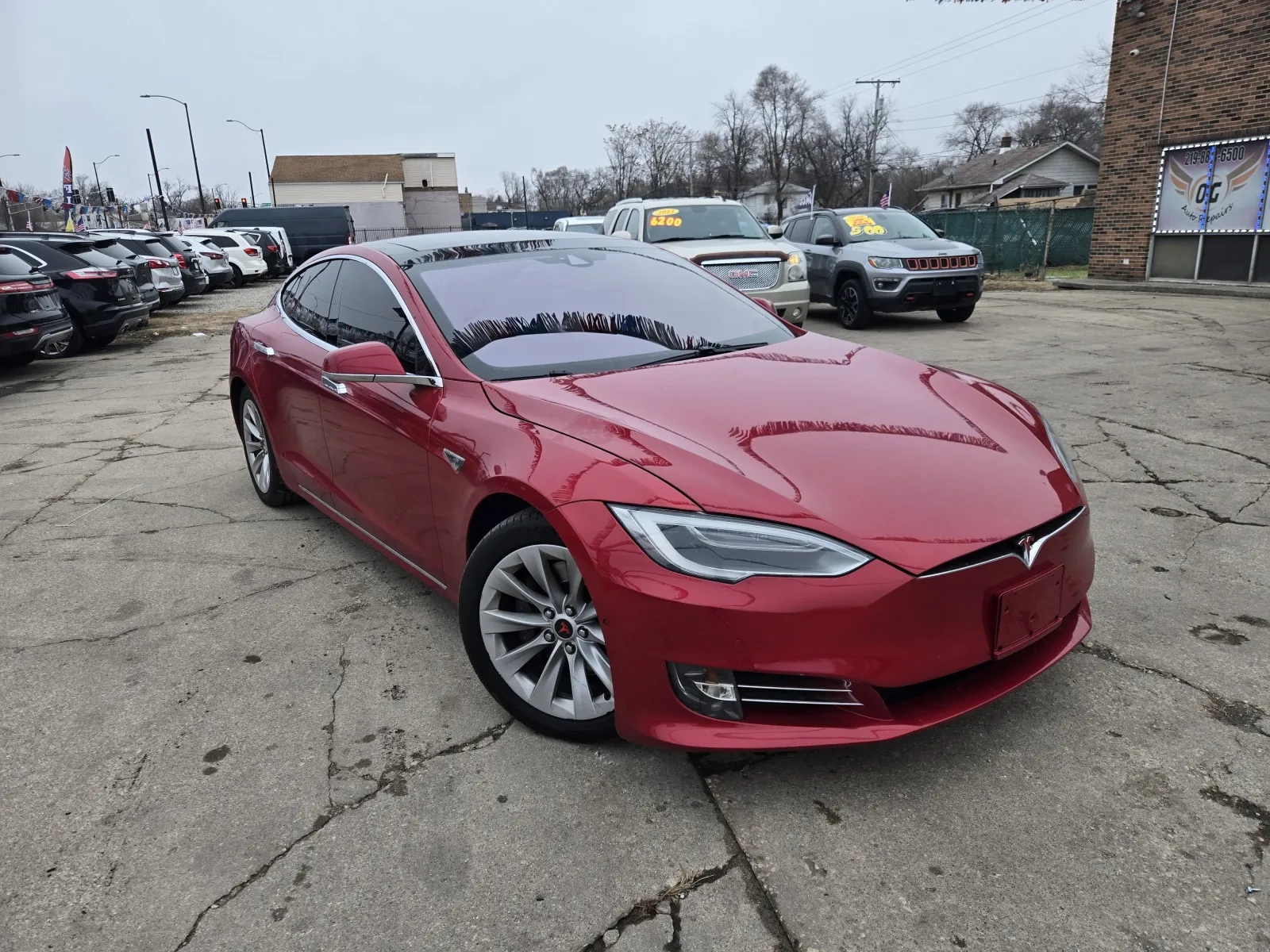Red 2016 Tesla Model S 90D for sale in Gary, IN