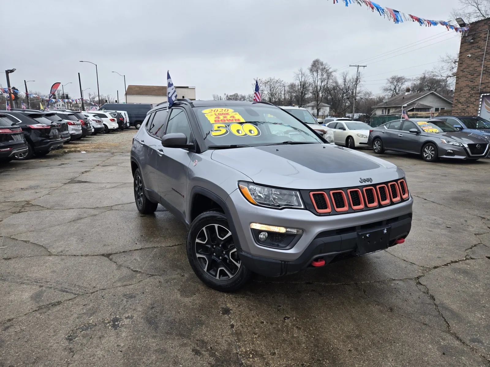 Gray 2020 Jeep Compass Trailhawk for sale in Gary, IN
