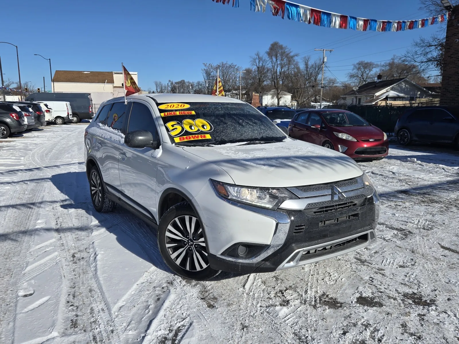 White 2020 Mitsubishi Outlander ES for sale in Gary, IN