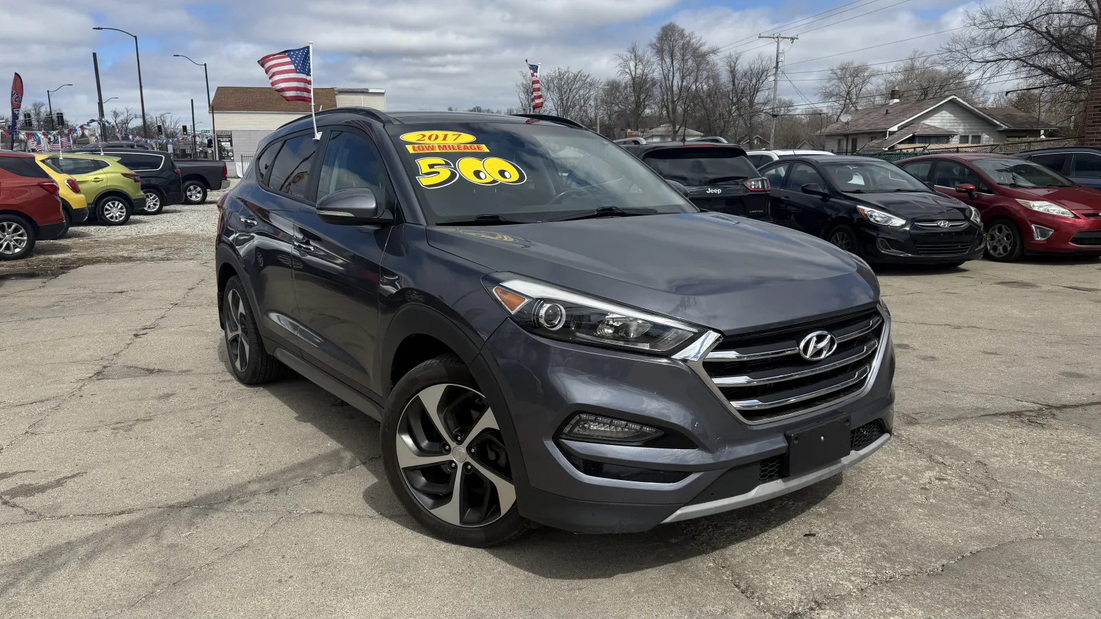Gray 2017 Hyundai TUCSON for sale in Gary, IN
